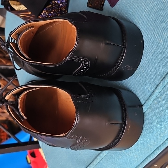 F Tascani Matte Black Oxford Dress Shoes Size 9M